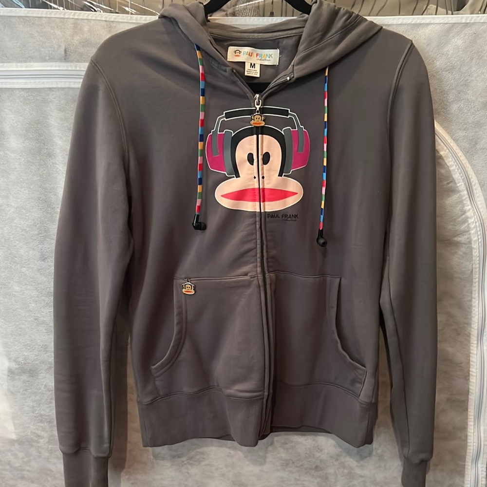 Paul Frank Zip Up Hoodie with Earbuds